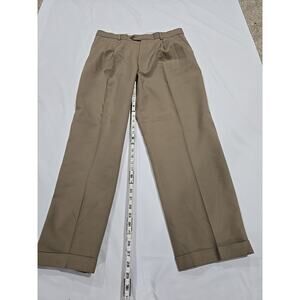 Pronto Uomo Mens Dress Pants 35 Inch Waist Khaki (1a)